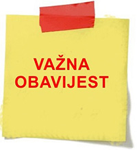 VAŽNO! Aktivnosti kluba